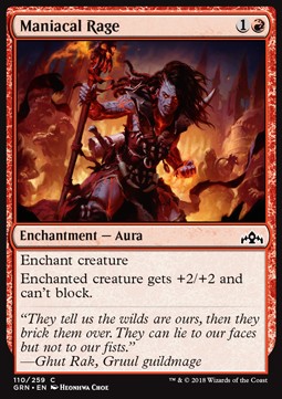 Maniacal Rage - Guilds of Ravnica (Common) [GRN-110] Hauptbild