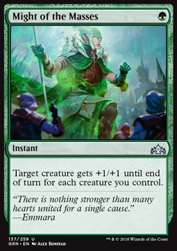 Might of the Masses - Guilds of Ravnica (Uncommon) [GRN-137] Hauptbild