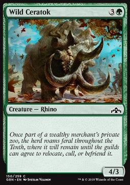 Wild Ceratok - Guilds of Ravnica (Common) [GRN-150] Imagen principal del producto