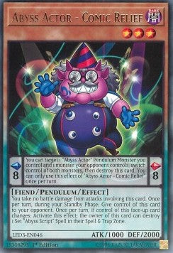 Abyss Actor - Comic Relief - Legendary Duelists: White Dragon Abyss (Rare) [LED3-046] Hover Image