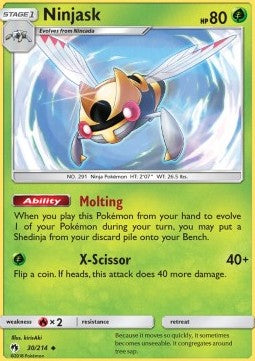 Ninjask - Lost Thunder (Uncommon) [LOT-30] Hover Image