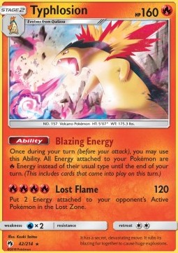 Typhlosion - Lost Thunder (Holo Rare) [LOT-42] Imagen principal del producto