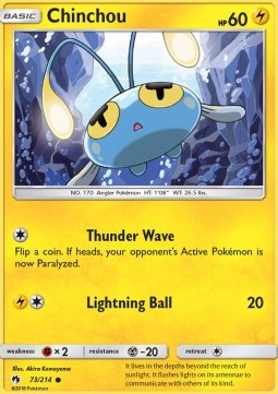 Chinchou - Lost Thunder (Common) [LOT-73] Hauptbild