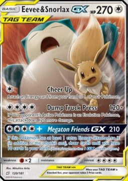 Eevee & Snorlax GX - Team Up (Ultra Rare) [TEU-120] Hauptbild