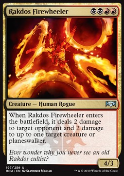 Rakdos Firewheeler - Ravnica Allegiance (Uncommon) [RNA-197] Imagen principal del producto