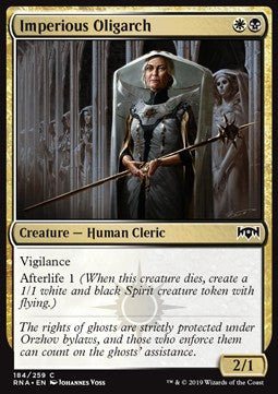 Imperious Oligarch - Ravnica Allegiance (Common) [RNA-184] Imagen principal del producto