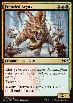 Frenzied Arynx - Ravnica Allegiance (Common) [RNA-173] Imagen principal del producto