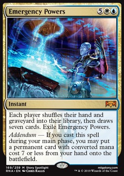 Emergency Powers - Ravnica Allegiance (Mythic) [RNA-169] Immagine principale del prodotto