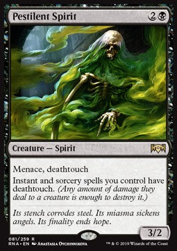 Pestilent Spirit - Ravnica Allegiance (Rare) [RNA-81] Imagen principal del producto