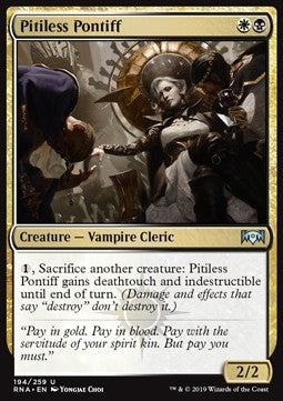 Pitiless Pontiff - Ravnica Allegiance (Uncommon) [RNA-194] Imagen principal del producto