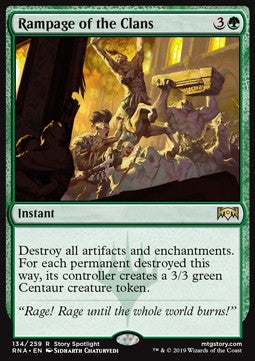 Rampage of the Clans - Ravnica Allegiance (Rare) [RNA-134] Hover Image