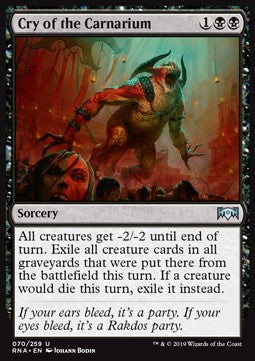 Cry of the Carnarium - Ravnica Allegiance (Uncommon) [RNA-70] Imagen principal del producto