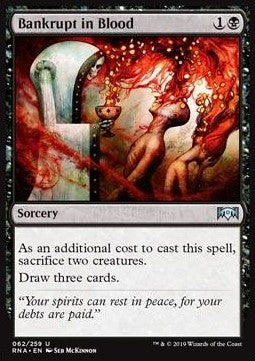 Bankrupt in Blood - Ravnica Allegiance (Uncommon) [RNA-62] Imagen principal del producto
