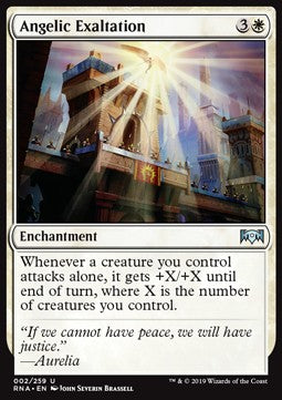 Angelic Exaltation - Ravnica Allegiance (Uncommon) [RNA-2] Imagen principal del producto