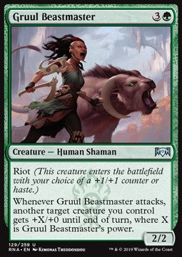 Gruul Beastmaster - Ravnica Allegiance (Uncommon) [RNA-129] Hauptbild