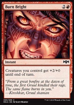 Burn Bright - Ravnica Allegiance (Common) [RNA-93] Hover Image