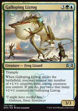 Galloping Lizrog - Ravnica Allegiance (Uncommon) [RNA-175] Hauptbild