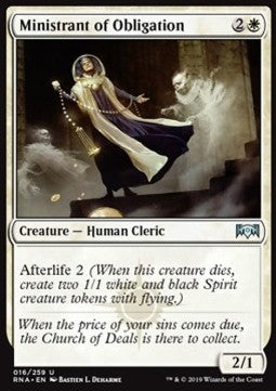 Ministrant of Obligation - Ravnica Allegiance (Uncommon) [RNA-16] Imagen principal del producto