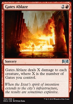 Gates Ablaze - Ravnica Allegiance (Uncommon) [RNA-102] Immagine principale del prodotto