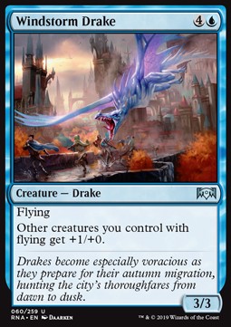 Windstorm Drake - Ravnica Allegiance (Uncommon) [RNA-60] Hover Image