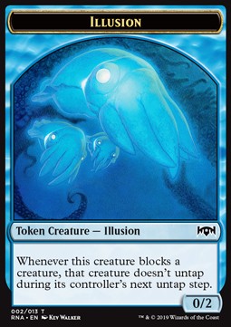 Illusion Token (Blue 0/2) - Ravnica Allegiance (Token) [RNA-T02]