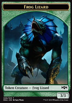 Frog Lizard Token (Green 3/3) - Ravnica Allegiance (Token) [RNA-T06] Imagen principal del producto