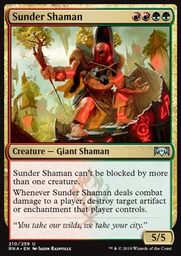 Sunder Shaman - Ravnica Allegiance (Uncommon) [RNA-210] Immagine principale del prodotto