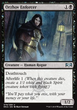 Orzhov Enforcer - Ravnica Allegiance (Uncommon) [RNA-79] Immagine principale del prodotto
