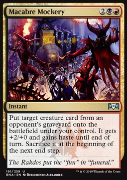 Macabre Mockery - Ravnica Allegiance (Uncommon) [RNA-191] Hauptbild