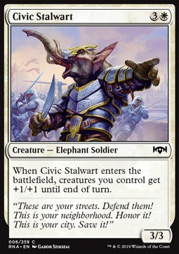 Civic Stalwart - Ravnica Allegiance (Common) [RNA-6] Hover Image
