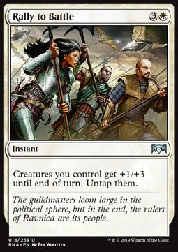 Rally to Battle - Ravnica Allegiance (Uncommon) [RNA-18] Hauptbild