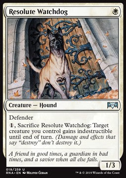 Resolute Watchdog - Ravnica Allegiance (Uncommon) [RNA-19] Hover Image