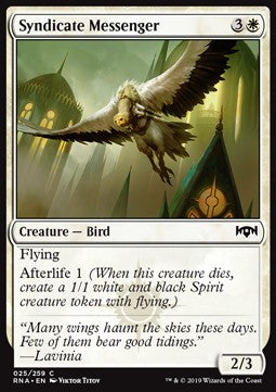 Syndicate Messenger - Ravnica Allegiance (Common) [RNA-25] Hover Image