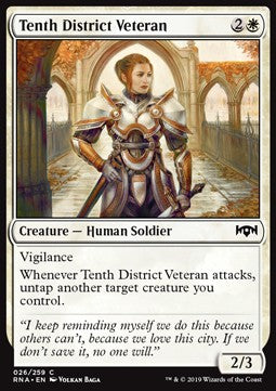 Tenth District Veteran - Ravnica Allegiance (Common) [RNA-26] Hauptbild