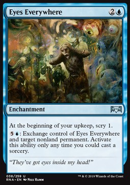 Eyes Everywhere - Ravnica Allegiance (Uncommon) [RNA-38] Hauptbild