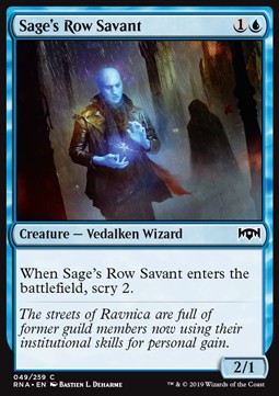 Sage's Row Savant - Ravnica Allegiance (Common) [RNA-49] Hauptbild