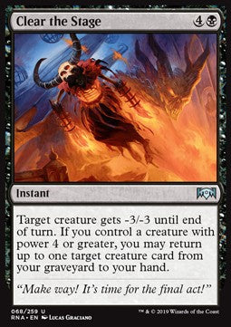 Clear the Stage - Ravnica Allegiance (Uncommon) [RNA-68] Imagen principal del producto