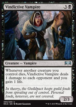 Vindictive Vampire - Ravnica Allegiance (Uncommon) [RNA-90] Imagen principal del producto