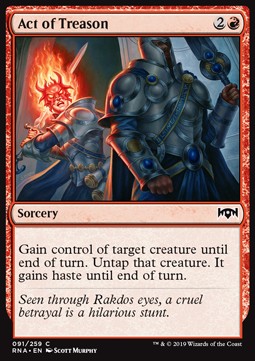 Act of Treason - Ravnica Allegiance (Common) [RNA-91] Imagen principal del producto