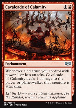 Cavalcade of Calamity - Ravnica Allegiance (Uncommon) [RNA-95] Imagen principal del producto