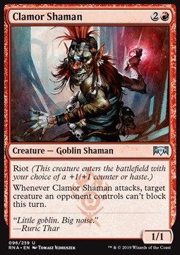 Clamor Shaman - Ravnica Allegiance (Uncommon) [RNA-96] Imagen principal del producto