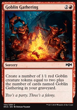 Goblin Gathering - Ravnica Allegiance (Common) [RNA-104] Imagen principal del producto