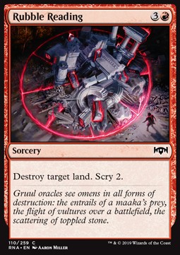 Rubble Reading - Ravnica Allegiance (Common) [RNA-110] Imagen principal del producto