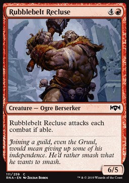 Rubblebelt Recluse - Ravnica Allegiance (Common) [RNA-111] Imagen principal del producto