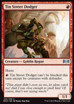 Tin Street Dodger - Ravnica Allegiance (Uncommon) [RNA-120] Imagen principal del producto