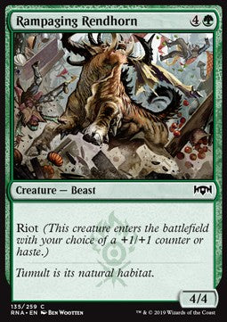 Rampaging Rendhorn - Ravnica Allegiance (Common) [RNA-135] Imagen principal del producto
