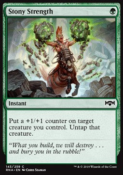 Stony Strength - Ravnica Allegiance (Common) [RNA-143] Imagen principal del producto