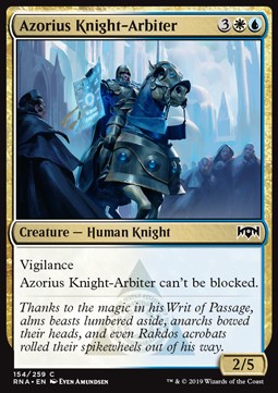 Azorius Knight-Arbiter - Ravnica Allegiance (Common) [RNA-154] Hover Image