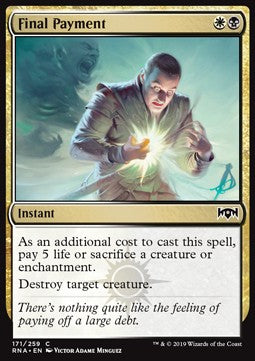 Final Payment - Ravnica Allegiance (Common) [RNA-171] Imagen principal del producto