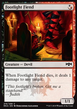 Footlight Fiend - Ravnica Allegiance (Common) [RNA-216] Imagen principal del producto
